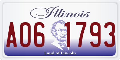 IL license plate A061793