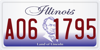 IL license plate A061795