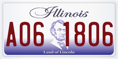 IL license plate A061806