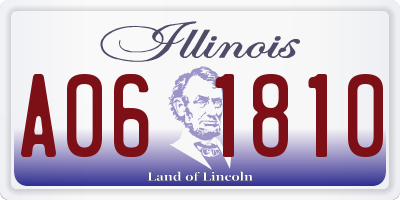 IL license plate A061810