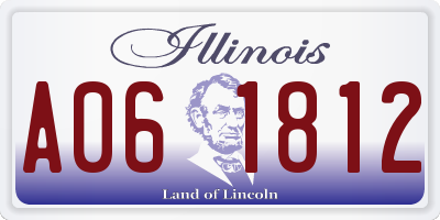 IL license plate A061812