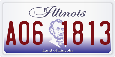 IL license plate A061813