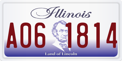 IL license plate A061814