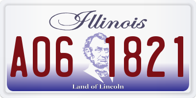 IL license plate A061821