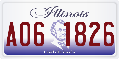 IL license plate A061826