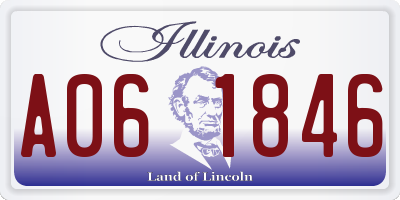 IL license plate A061846