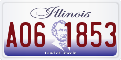 IL license plate A061853