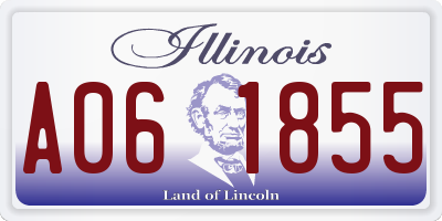 IL license plate A061855