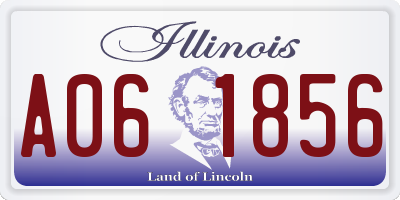 IL license plate A061856