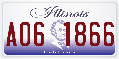 IL license plate A061866