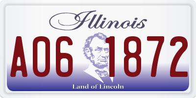 IL license plate A061872