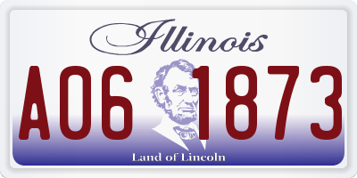IL license plate A061873