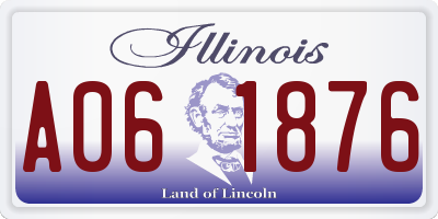 IL license plate A061876