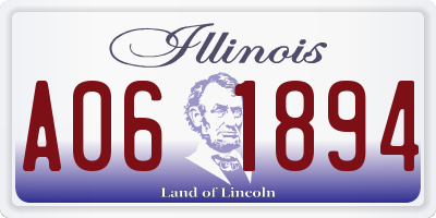 IL license plate A061894