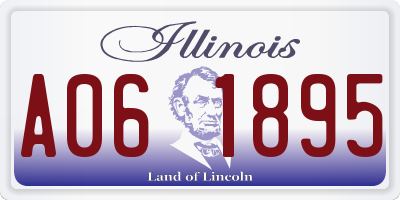 IL license plate A061895