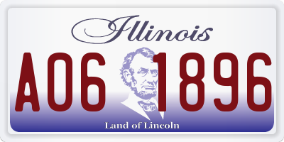 IL license plate A061896