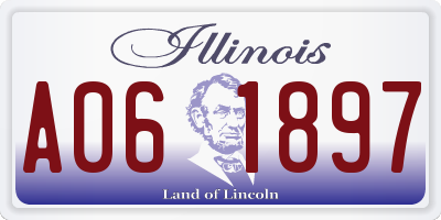 IL license plate A061897