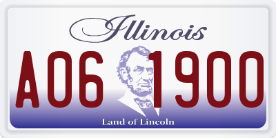 IL license plate A061900