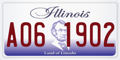 IL license plate A061902