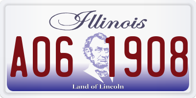 IL license plate A061908