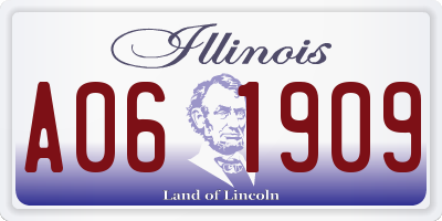 IL license plate A061909