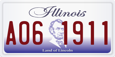 IL license plate A061911
