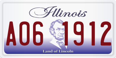 IL license plate A061912