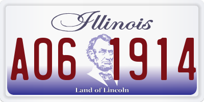 IL license plate A061914