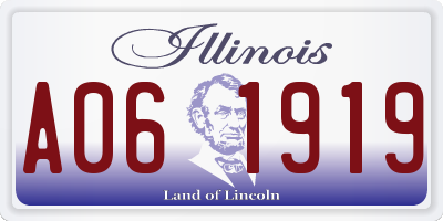 IL license plate A061919