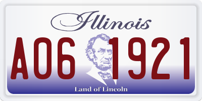 IL license plate A061921
