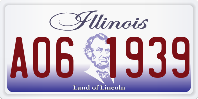 IL license plate A061939