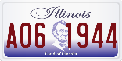 IL license plate A061944
