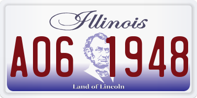 IL license plate A061948