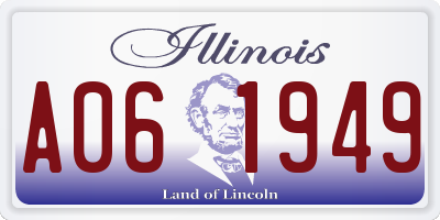 IL license plate A061949
