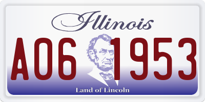 IL license plate A061953