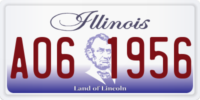 IL license plate A061956