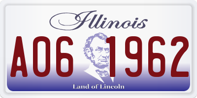 IL license plate A061962