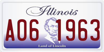 IL license plate A061963
