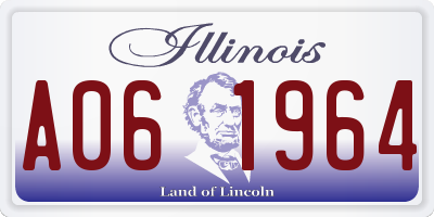 IL license plate A061964