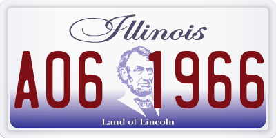 IL license plate A061966