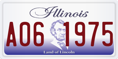 IL license plate A061975