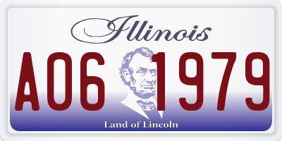 IL license plate A061979