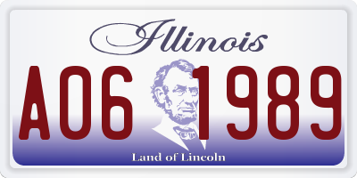 IL license plate A061989