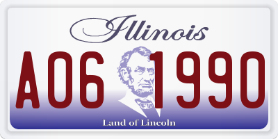 IL license plate A061990
