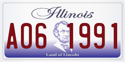 IL license plate A061991