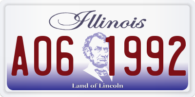 IL license plate A061992