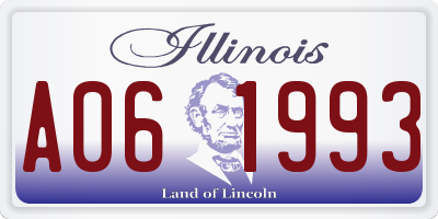 IL license plate A061993