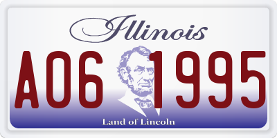 IL license plate A061995