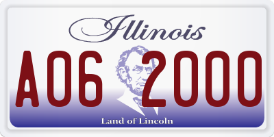 IL license plate A062000
