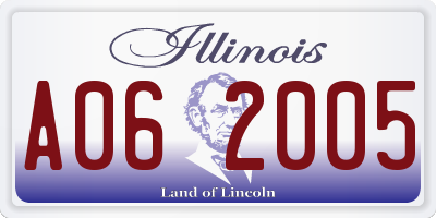 IL license plate A062005